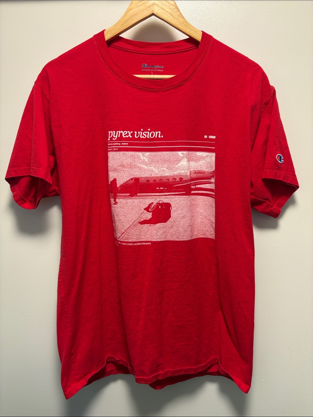 Champion x Virgil Abloh FIGURES OF SPEECH MCA Chicago exhibit shirt